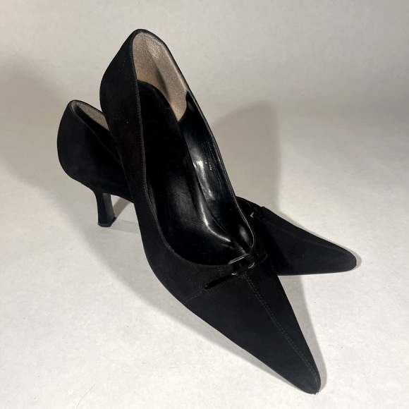 Cause & Effect Adrea Black Suede Heels - Picture 5 of 16